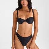 FLORA Bikini Top - Black