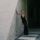 MARGOT Fringe Dress - Black