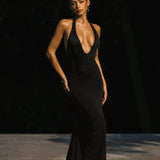 MARGOT Fringe Dress - Black