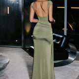 ISABEL Multiway Wrap Dress - Khaki