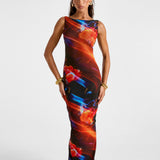 GRACE The Ultra Mesh Maxi - Haze