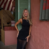 DAKOTA 2-in-1 Wrap Dress - Black